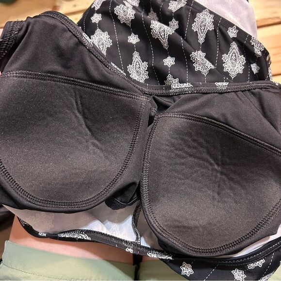 Lands' End Paisley Black One Piece Swimsuit Size.14 - Picture 8 of 9